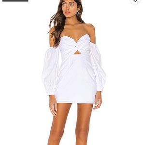 Superdown Flynn Ruched Sleeve Dress